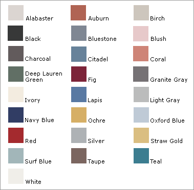 Monogramming Colors